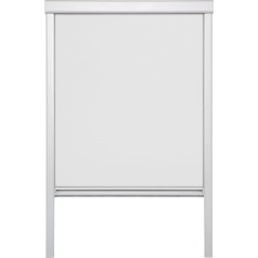 Рулонная штора для мансардных окон Lichtblick, термоштора, светозащита, затемнение, непрерывная работа, с боковыми направляющими, идеально подх