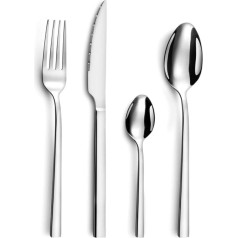 Фигурные столовые приборы Amefa, нержавеющая сталь, прямые, элегантные, ножи с микрошлифованным лезвием, 24 штуки