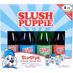 Стартовый набор сиропов Slush Doll с четырьмя вкусами в комплекте из 4 штук