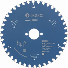 Диск для циркулярной пилы Bosch Professional 1x Expert for Wood (дерево, диаметр пильного диска 190 x 30 x 2,6 мм, 40 зубьев, принадлежности для циркулярной пилы)