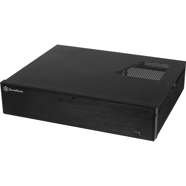 SilverStone SST-ML04B - Бесшумный компьютерный корпус Milo Slim HTPC Micro ATX, закрывающийся, черный