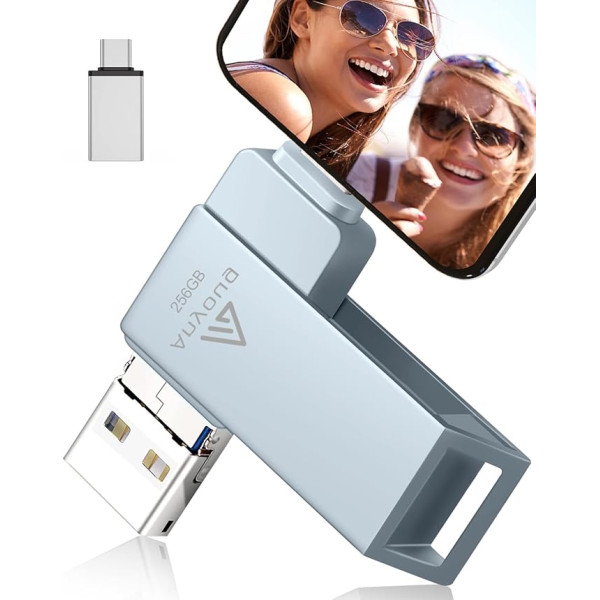 USB-накопитель 256 Гб, Anyoug Memory Stick USB 3.0 Photo Stick (мобильная память, вращающийся дизайн, автоматическое резервное копирование) для iOS, телефона, моб