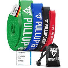 PULLUP & DIP Fitness Bands, ленты сопротивления с сумкой, дверным якорем (с наборами) и руководством по упражнениям, по отдельности и в наборе, Pull-Up Band Fitn