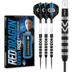 RED DRAGON Gerwyn Price Iceman Special Edition World Champion Tungsten Arrow Set with Flights and Stems
