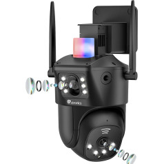 ctronics 2-в-1: камера наружного наблюдения с двойным объективом, 2.4/5 ГГц WiFi, отслеживание автомобилей, обнаружение людей, управление через телеф