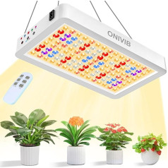 ONIVIB 75 Вт светодиодная лампа роста, полный спектр растений лампы, 240 светодиодов растения свет, растения свет, растут огни, светодиодные ламп