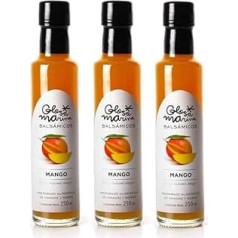 GLOSA MARINA Mango Crema Balsámica de Mango Бальзамический уксус для гурманов Крем Манго Упаковка 3 х 250 мл