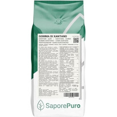 Saporepuro Xanthan Gum 1 кг - Идеально подходит для мороженого, соусов, топпингов, сорбетов, гелей, теста для пиццы, миксологов, молекулярной кухни - 100% 