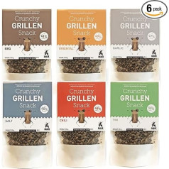 Набор хрустящих закусок из насекомых-барбекю - 6 x 20 г закусок из насекомых для немедленного употребления в пищу или в качестве ингредиента 