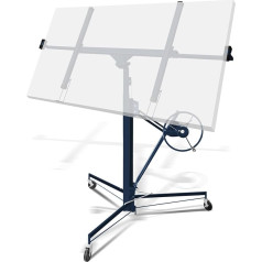 Подъемник панелей Vigevee XXL для гипсокартона, грузоподъемность 68 кг, рабочая высота 140-350 см, макс. Ширина 290 см, складной, регулируемый, поворот