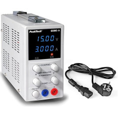 PeakTech P 6080 A Лабораторный источник питания 0-15В / 0-3А, лабораторный источник питания высокого разрешения
