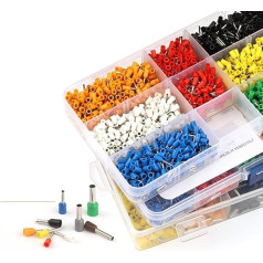 GYQYJPFZM Коробчатые VE SeriesTubular Ferrules шнур конец обжимной рукав терминалы кабель электрический разъем изолированные провода разъемы костюм (800PCS 