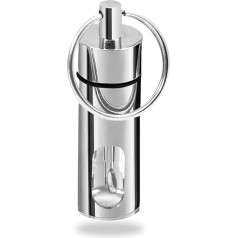 iSnuff Защитный стеклянный флакон с безопасной ложкой и мини-воронкой, диспенсер для нюхательного табака, стеклянная бутылка с телескопическ