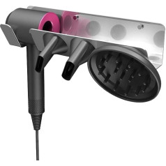 Kyrio Держатель для фена Dyson Supersonic Hair Dryer Wall Mount Stand Storage Organiser для фена с диффузором и двумя насадками