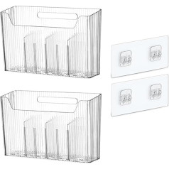 MoYouno 2 Pack самоклеящиеся шкаф двери держатель контейнер макияж организатор висит корзина кухня организатор для фольги обертывание пленка л