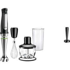 Braun MultiQuick 7 MQ 7035X Ручной блендер с набором аксессуаров из 3 частей, 1000 Вт, черный и коричневый Насадка для измельчения картофеля и овощей MQS 300 B