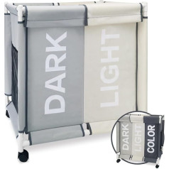Корзина для грязного белья, корзина с крышкой, 120 л комплект мешков для белья, прачечная, колеса и отсеки, корзина для белья организатор хран