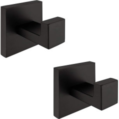 Nolimas 2 Pack Нержавеющая сталь Ванная комната полотенце крючки Rustproof стены монтируется квадратный Туалет Кухня полотенце крючки тяжелые долг