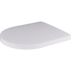 Grünblatt 515502 Туалетное сиденье, подходящее для Duravit ME by Starck Компактный механизм плавного закрывания и съемный для очистки дюропласт белый