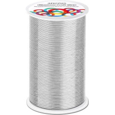 Anezus алюминиевая проволока гнущаяся металлическая проволока 18 калибр гибкая проволока для бисероплетения для изготовления венков, ювелир