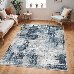Livabliss Paris Modern Rug Runner - Абстрактный дизайн в мраморном стиле для гостиной 80 x 220 см, столовой, спальни - Мраморный ковер большой, мягкий ковер с к
