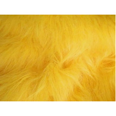 Меховые ткани CRS 5056653801872 Желтая ткань из искусственного меха с длинным ворсом 1 м x 150 см x 100 см Акрил 150 см