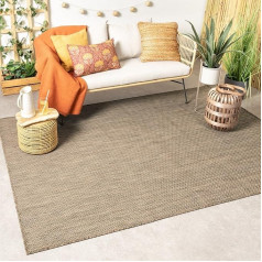Ковер FRAAI для помещений и улицы - Malta Arrow Beige 120 x 170 см - Всепогодный - Полипропилен - Плоское плетение - Балкон, сад, прихожая - Патио - Ковер