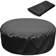 Круглый термочехол для джакузи 190 x 70 см на 4 персоны 420D Full Coverage UV Resistant Waterproof Portable for Outdoor Hot Tubs