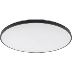 Licht-Erlebnisse Blinas светодиодный потолочный светильник сталь черный белый IP44 ванная комната офис кухня длина 64,2 см 64 Вт 4700 лм 3000 K теплый белый бол