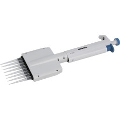 Manuell Verstellbare 8-Kanal-Pipette 5-50 μl - Labor-Pipettiergerät für Präzisen Flüssigkeitstransfer - Mehrere Kanäle für Effiziente Nutzung