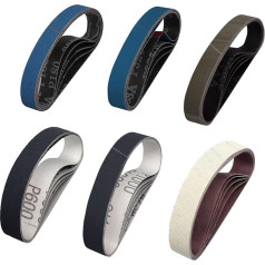 Набор ремней для заточки ножей из карбида кремния с керамическим песком для M2 и M3 для заточки полировальных полос (30 ремней в комплекте)