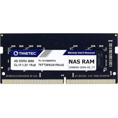 Timetec DDR4-2666 4GB Replacement for Synology D4NESO-2666-4G Non-ECC Unbuffered SODIMM (Compatible for RS820RP+, RS820+, DS920+, DS720+, DS420+, DS220+, DS2419+, DS2419+II, DS1819+, DVA3211 9, DS16,