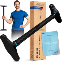 ELANI Климатически нейтральный турник для дверных рам без сверления с инновационным фиксатором резьбы для надежной фиксации - 70-90 см турник д