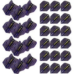 Дротики Winmau Prism Alpha Fyre - черный, синий и желтый - 10 комплектов в упаковке (всего 30 дротиков)