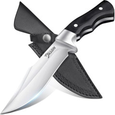 JASON Нож для выживания на открытом воздухе, охотничий нож, фиксированное лезвие, острый нож для бушкрафта, нож для выживания D2, поясной нож Full