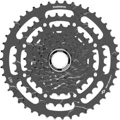 Shimano Unisex Adult Cassette 9v 11-46 CS-LG400 Велосипедные кассеты и сосновые сердечники, разноцветные, один размер