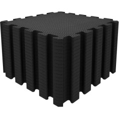 Mocosy 18 шт. (30 x 30 см) Взаимозаменяемые коврики для пола | Защитные коврики для пола | Коврики-пазлы | Мягкие коврики из пенопласта | Игровые ковр