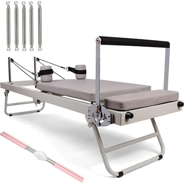 LQQHFSW Реформер Пилатес Машина Многофункциональный Регулируемый Пилатес Реформер Обновленный Пилатес Бар для Тренажерного Зала Складной