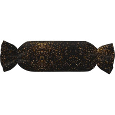 Цилиндрическая подушка в форме конфеты с черно-золотым обойным принтом ZhanMg - регулируемая подушка для шеи, подушка для спины, подушка для п