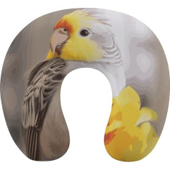 Подушка для путешествий Cockatiel, поддержка шеи, пена с эффектом памяти, U-образная подушка, мягкая, удобная, подушка для шеи, подушка для сна, до