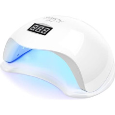 SUNUV LED УФ-лампа для ногтей, 36 Вт Smart 2.0 для гель-лака для ногтей с таймером, датчиком и ЖК-экраном в домашних условиях и салоне красоты SUN5, подар