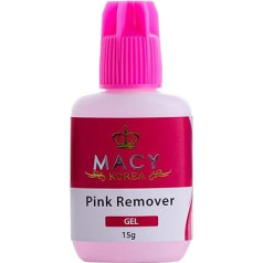 MACY REMOVER Розовый гель для наращивания ресниц (15 г) для безопасного для кожи снятия искусственных ресниц