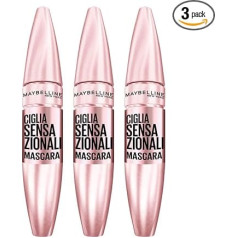 3 x Maybelline Sensational Volume Mascara Цвет ресниц очень черный Веерный эффект без комков 3 туши