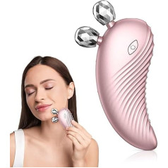 Электрический массажер для лица EMS Gua Sha, Tecey 3-в-1 с вибрацией и нагревом до 45°C для подтяжки и лифтинга кожи, EMS массажер для лица для лифтинга 