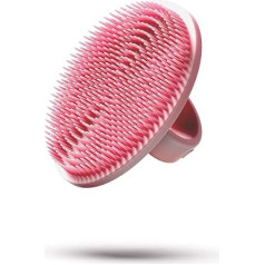 Boie USA Gesichtsschrubber - Handheld-Gesichtswerkzeug, Tiefenreinigung, Peeling-Gesichtsbürste, bekämpft Akne mit sanften, silikonähnlichen Borsten, langlebig und hypoallergen (Rosa)