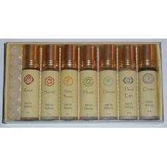 ' Chakra Roll On Parfumoils Набор из 7, каждый 8