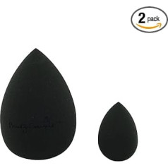 Спонж для макияжа Beauty Blender Foundation Sponges Latex Free Blender Beauty Makeup Sponges for Liquid Foundation Powder Sun Protection and Cream 1 Large Sponge 1 Small Sponge (Black)