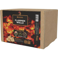 Magna Premium Flame Wool in Box - 700 зажигалок - зажигалка для камина, зажигалка для дров, зажигалка из древесной шерсти, зажигалка для костра, зажигалка дл