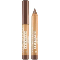 Deborah Milano Pure Formula Eyebrow Pencil 02 Medium Brown High Compatibility Long Hold Waterproof Given Volume and Structure