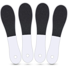 AidShunn Pack of 4 Foot File Double Sided Pedicure Rasp for Foot Remover Dead Skin Scrubber Hard Skin Callus for Wet Dry Cracked Corns Foot Care Feet